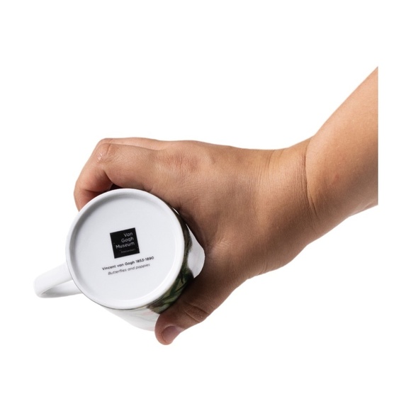 Floral Mug Set with Red Poppy Design - Picture 6 of 8